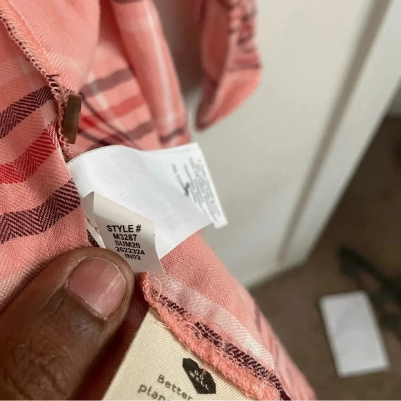 Madewell Classic Ex-Boyfriend Flannel Soft Plaid Button Up Grunge Y2K Casual - Picture 4 of 7